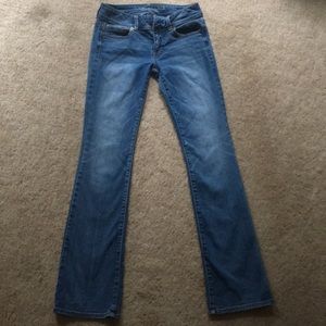 Medium blue American Eagle jeans.